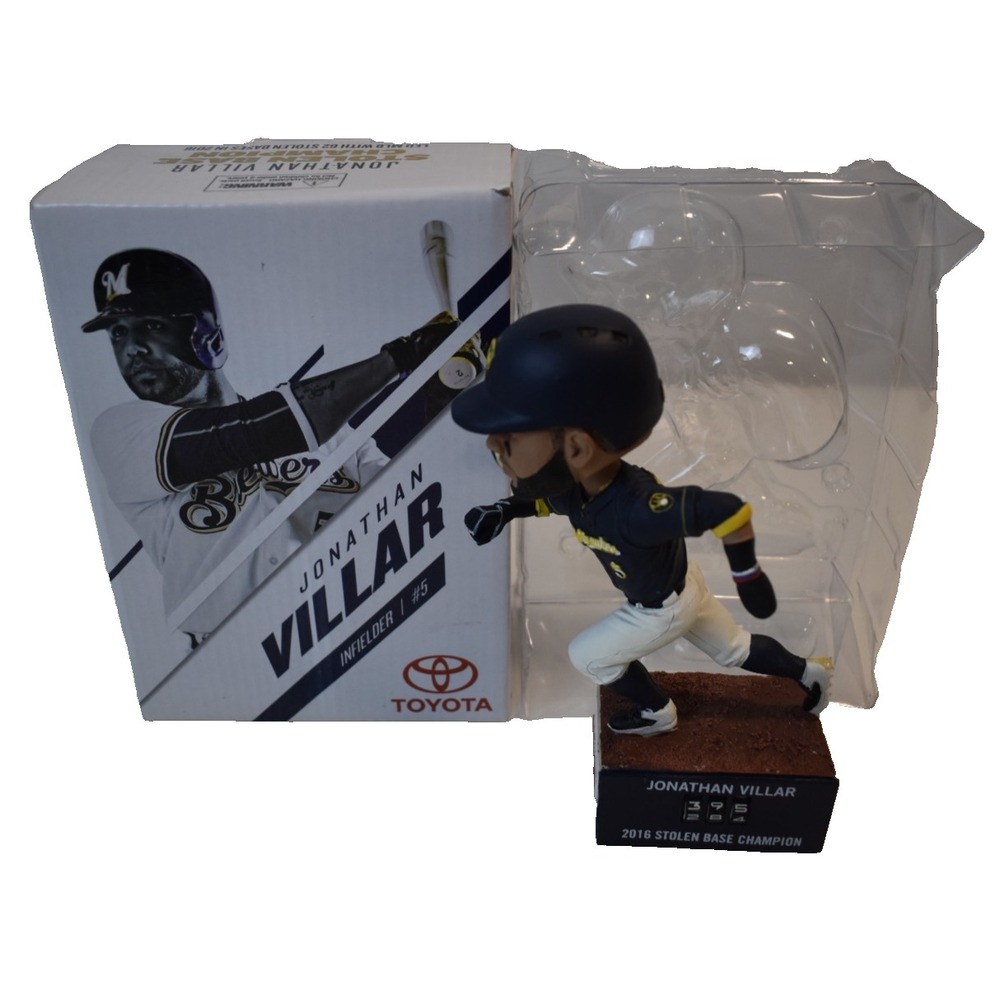 Milwaukee Brewers SGA 4/23/2017 Jonathan Villar Stolen Bases Counter Bobblehead